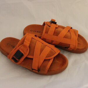 Draco Slides Sandals Men's Orange Size 13 14